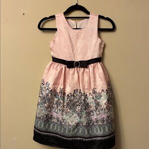 Jayne Copeland Pink and Black Formal Dress